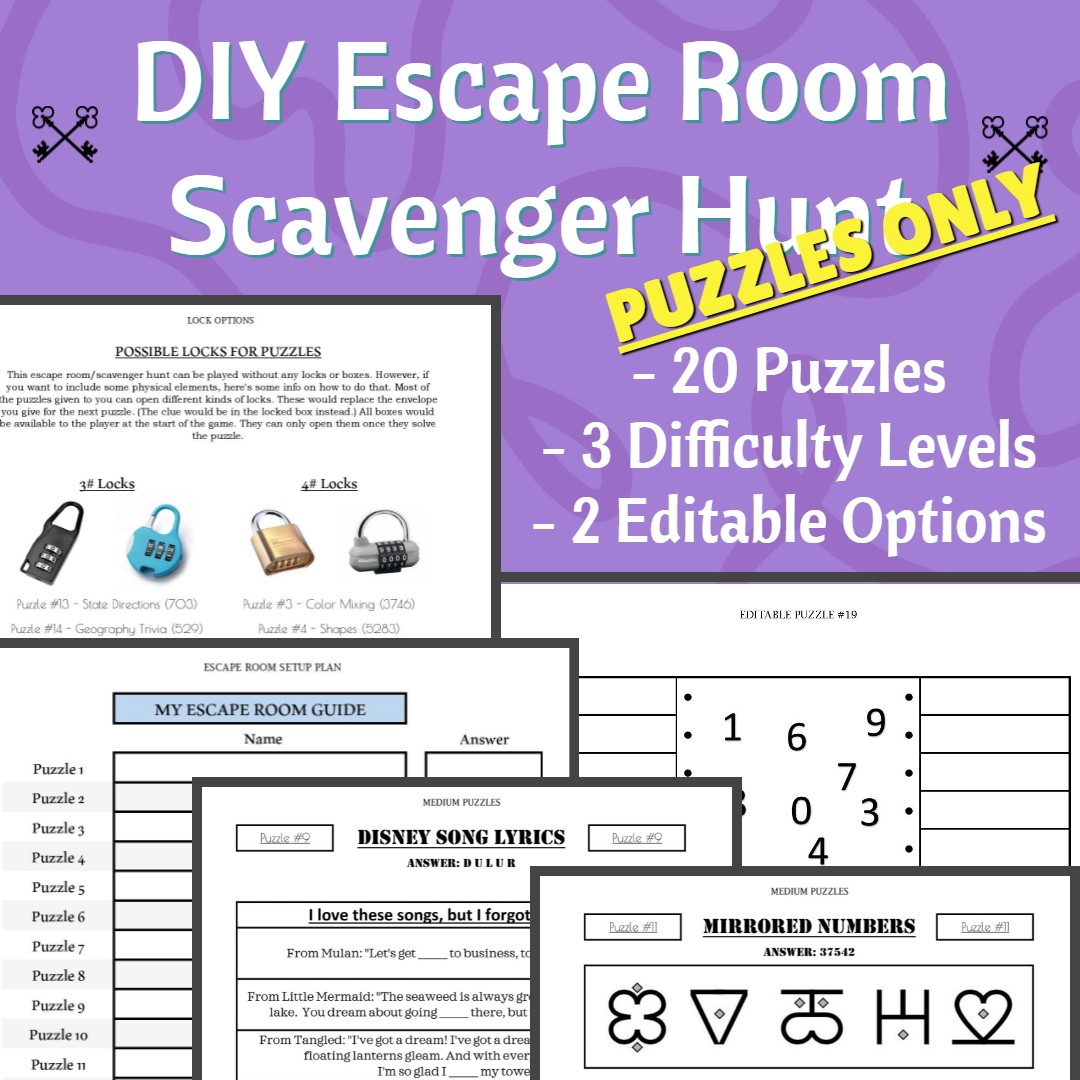 Fisher Huntz - DIY Scavenger Hunt (Puzzles Only)