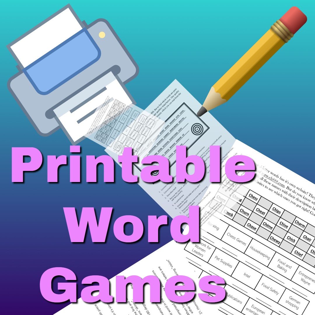 Illustration of printable puzzles